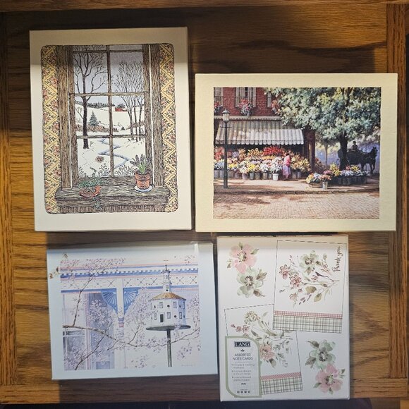 Lang Main Street Press Note Card Lot of 4 **NEW** - Picture 1 of 9